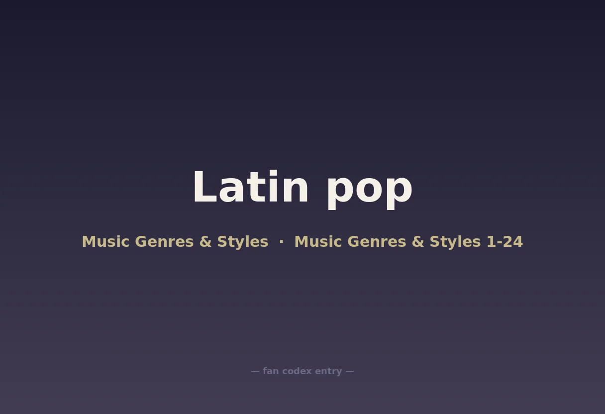 Latin pop