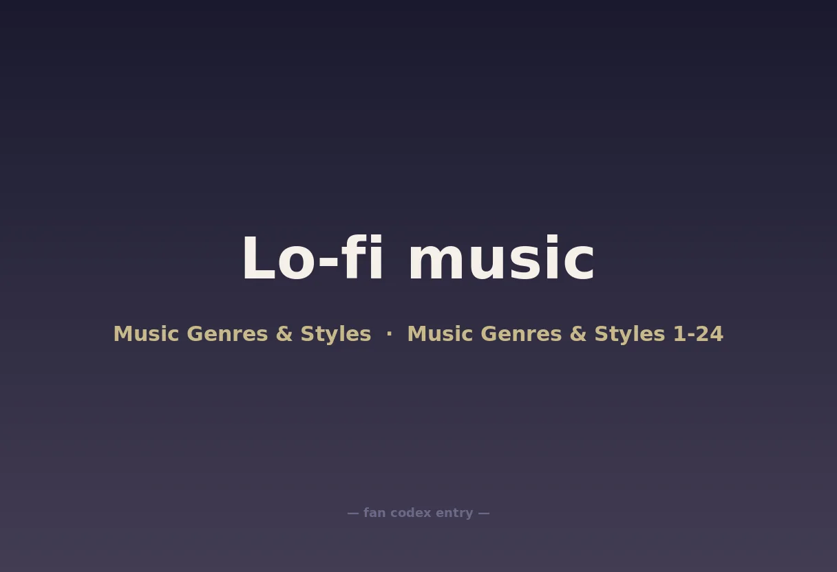 Lo-fi music