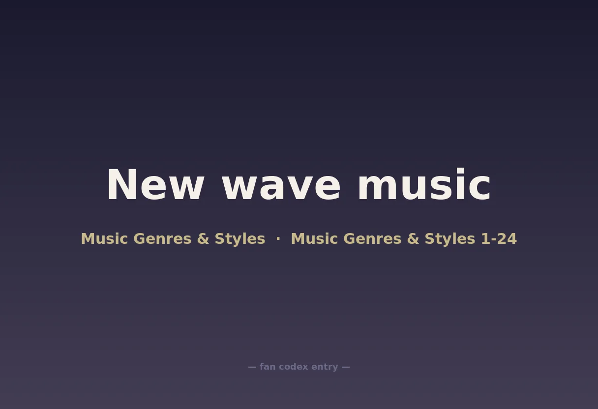 New wave music