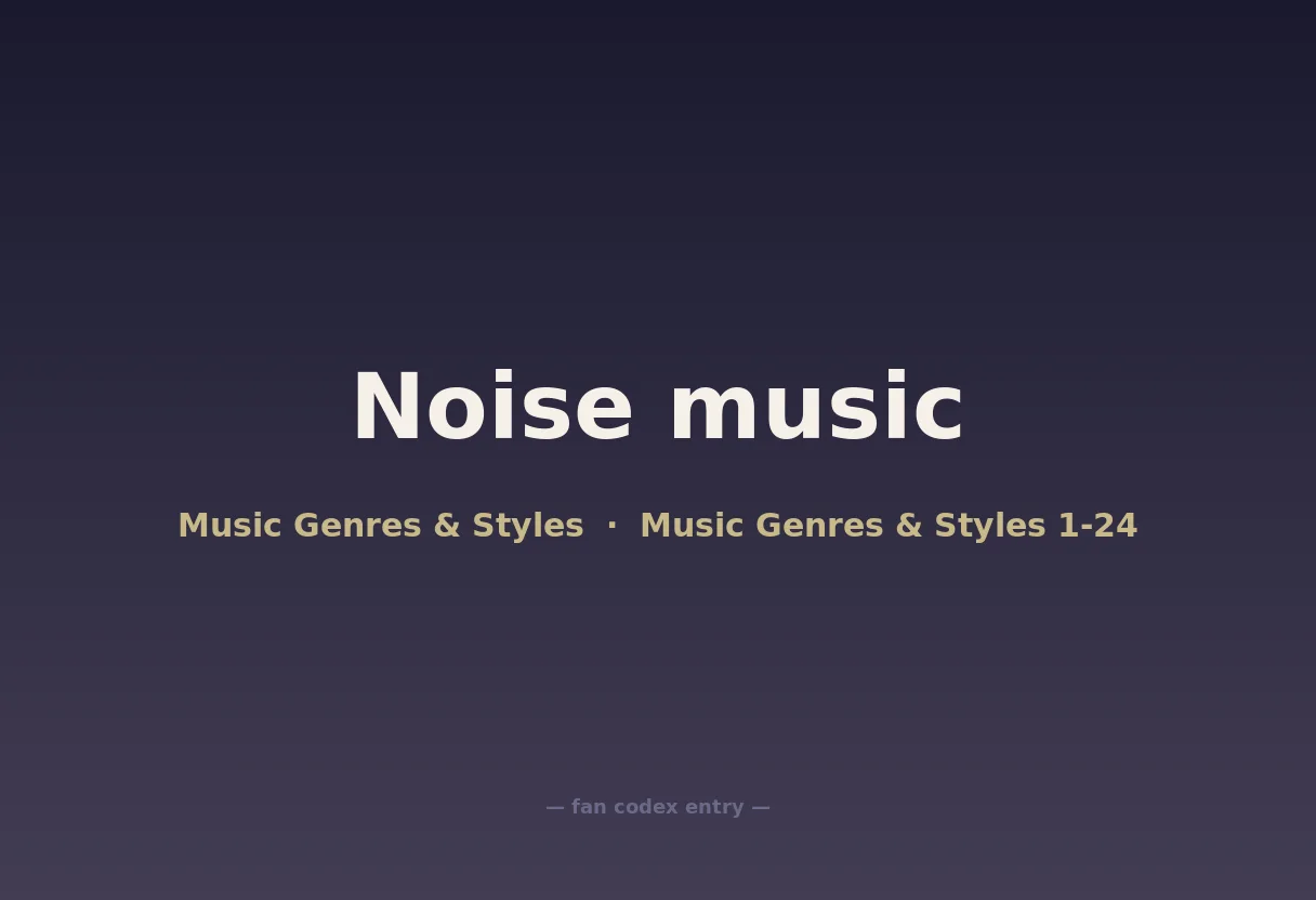 Noise music
