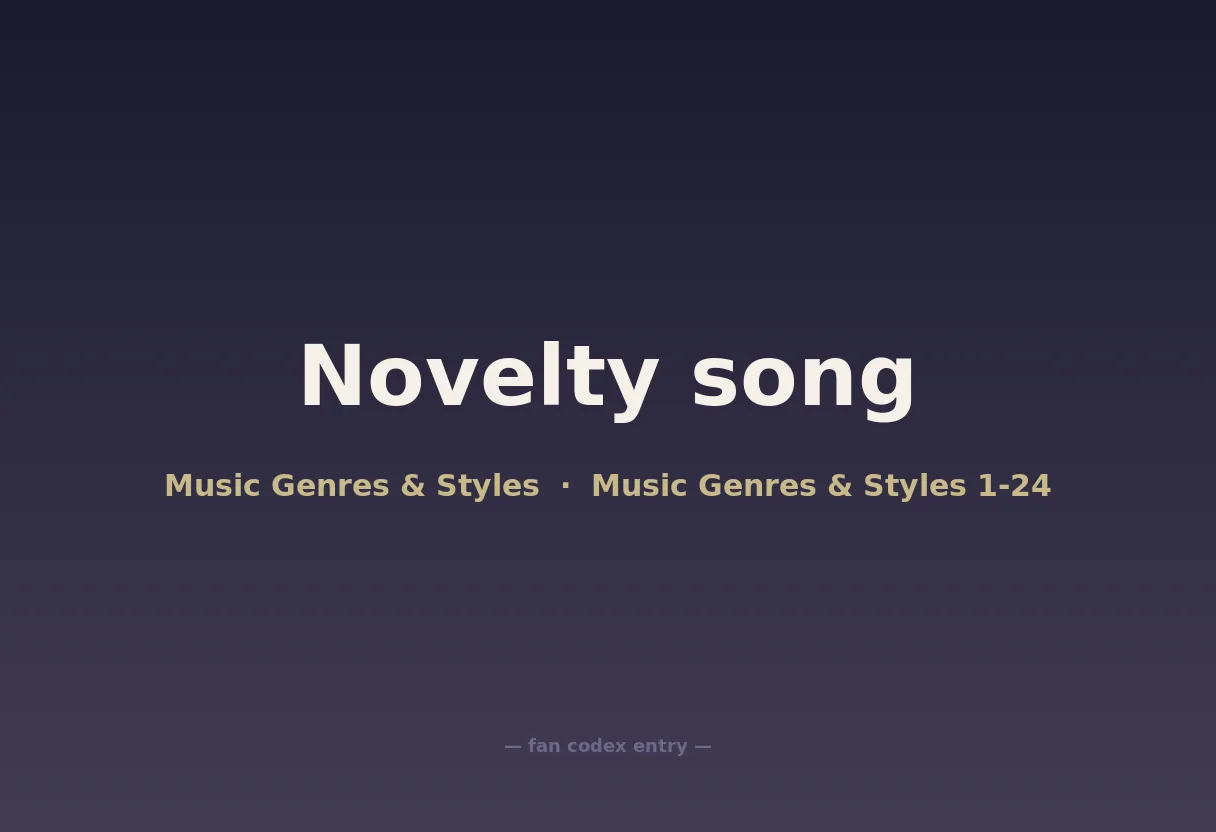 Novelty song