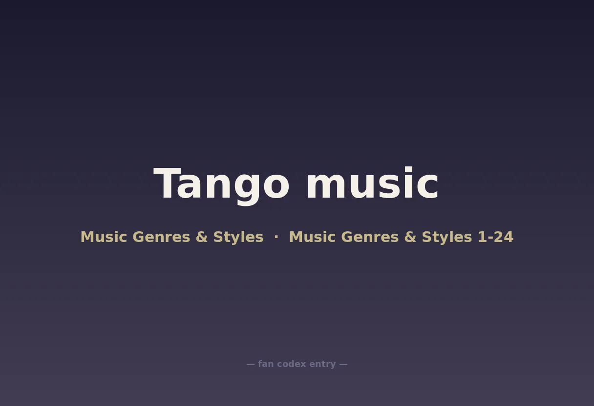 Tango music