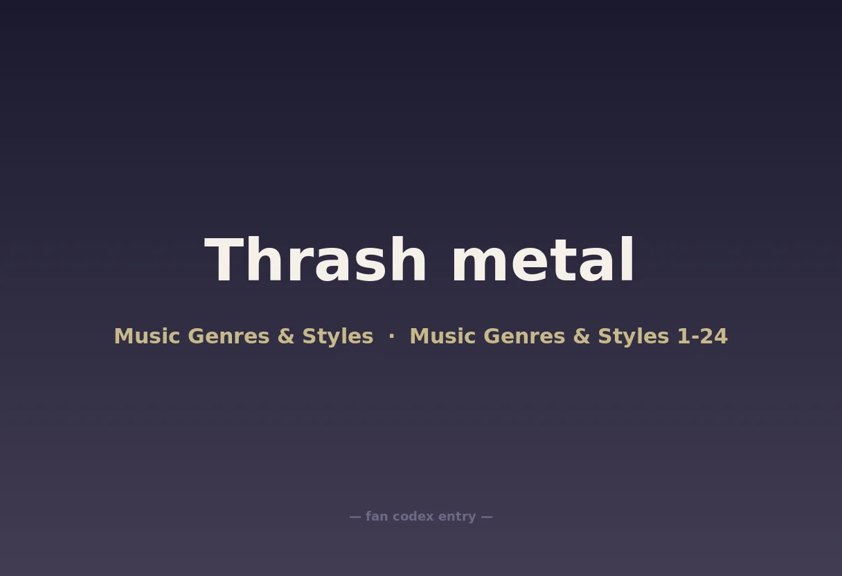 Thrash metal