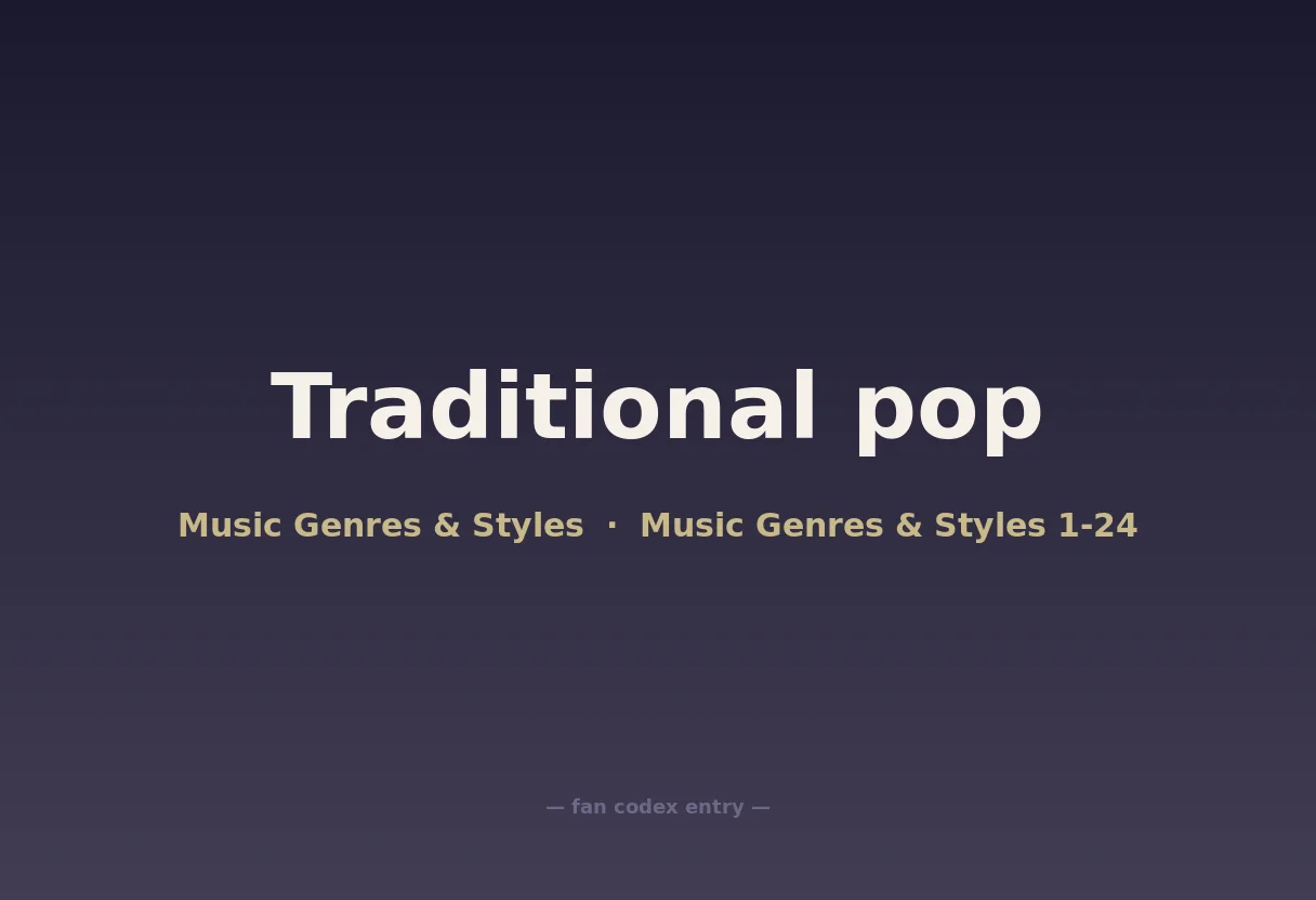 Traditional pop