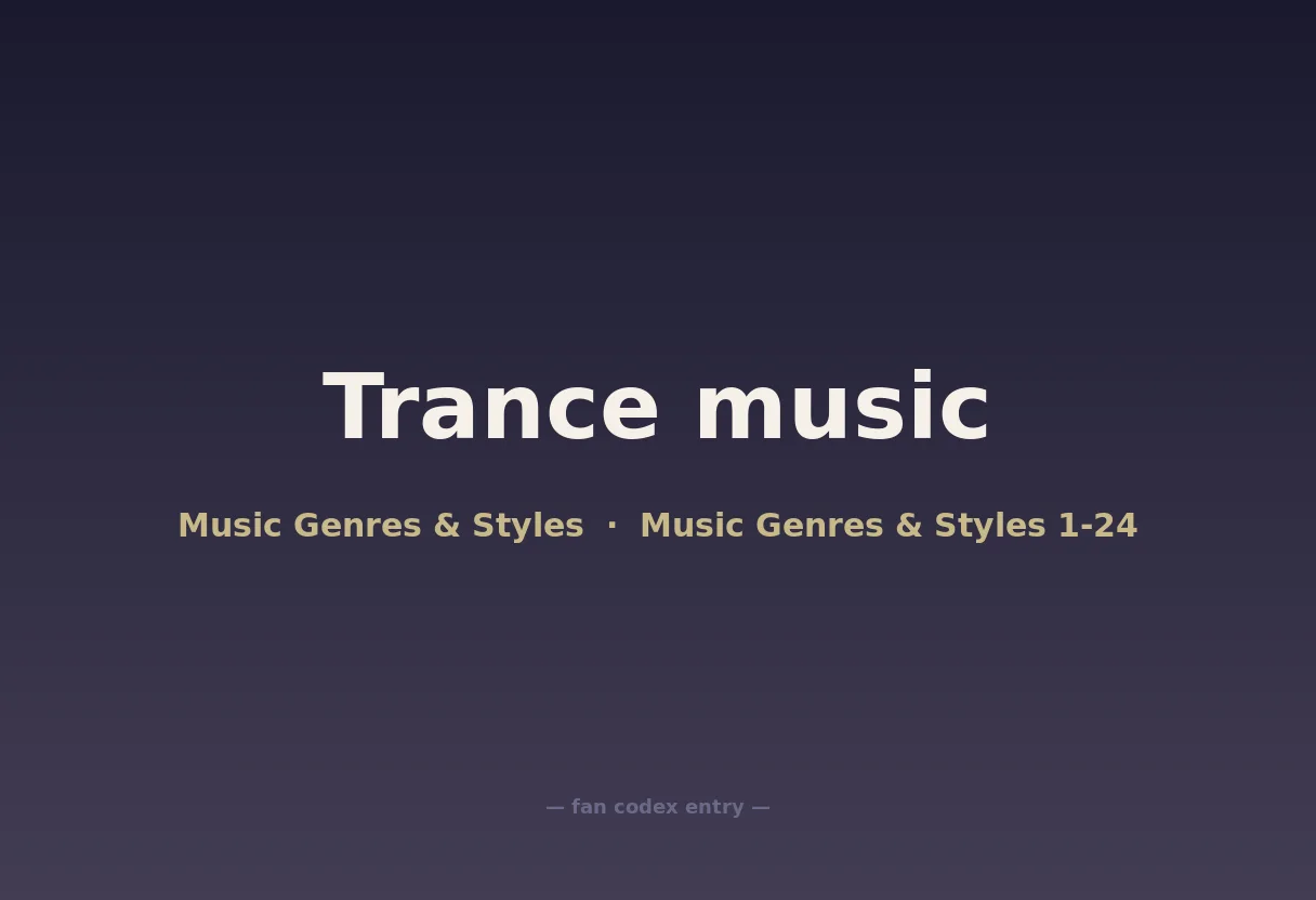 Trance music