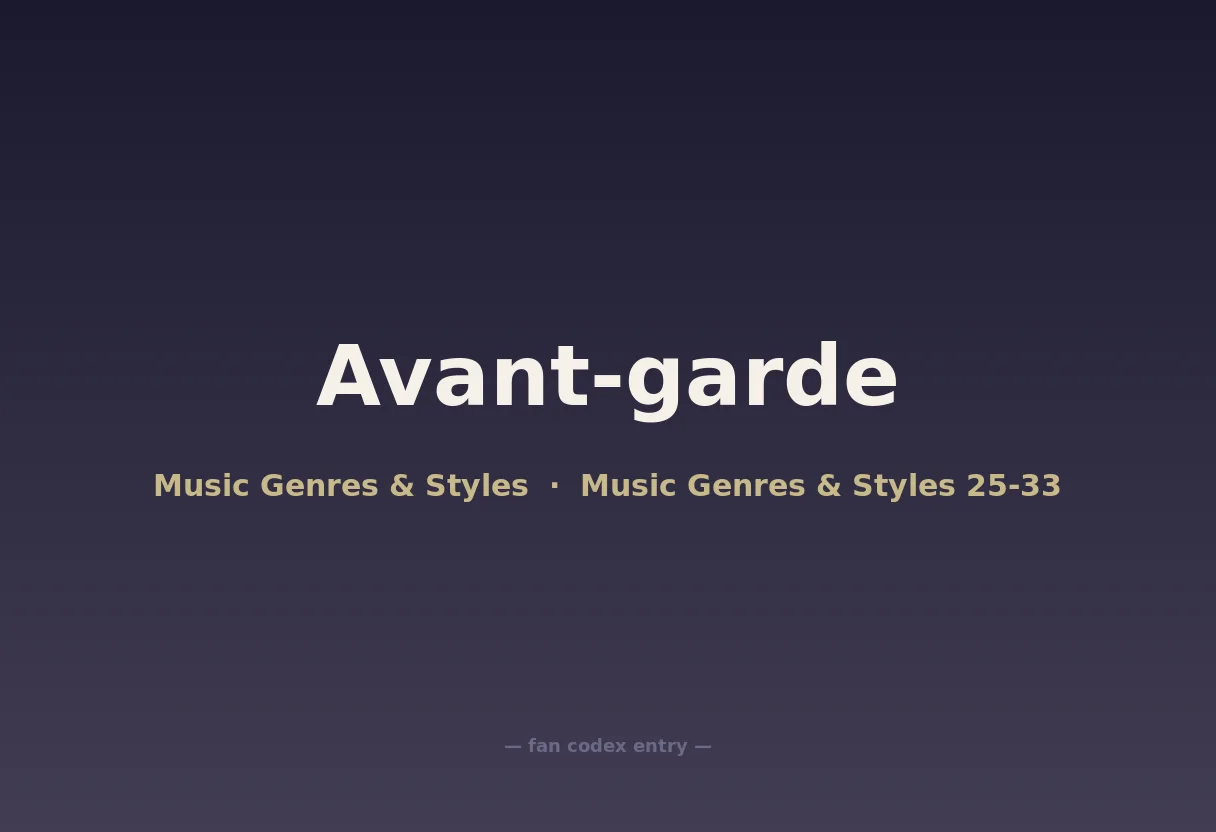 Avant-garde