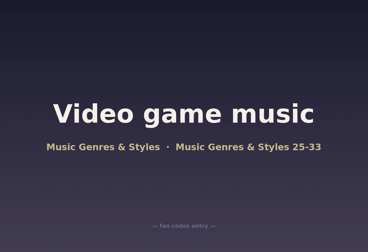Video game music
